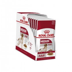 Royal Canin Alimento Húmedo para Perro Medium Adulto  Pouch 140gr x 10u