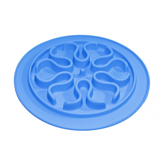 Comedero Silicona come lento - Celeste