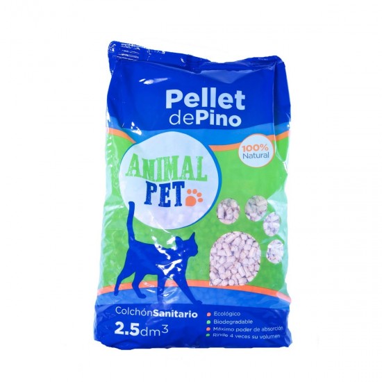 Animal Pet Pellets de Pino Bolson 5 kg x 5 u.