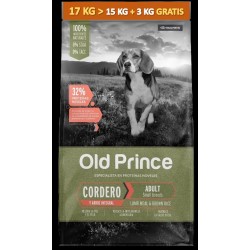 Old Prince Novel Cordero y Arroz Adulto Small  15 + 2 kg de Regalo