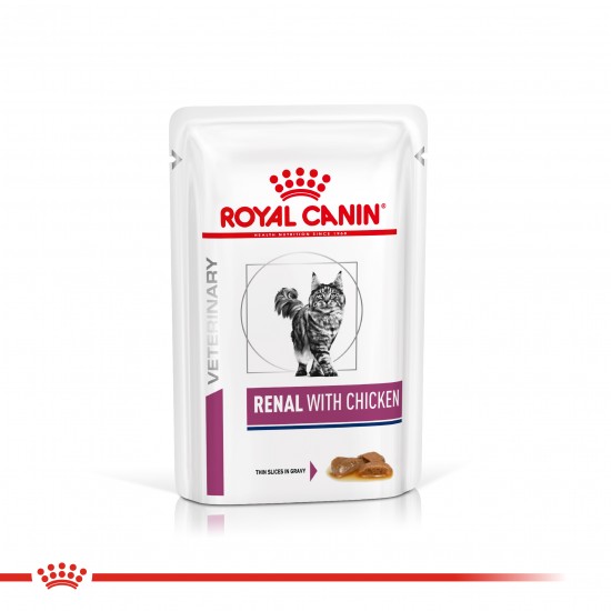 Royal Canin Renal Feline Pouch Caja x 85 grs c/u