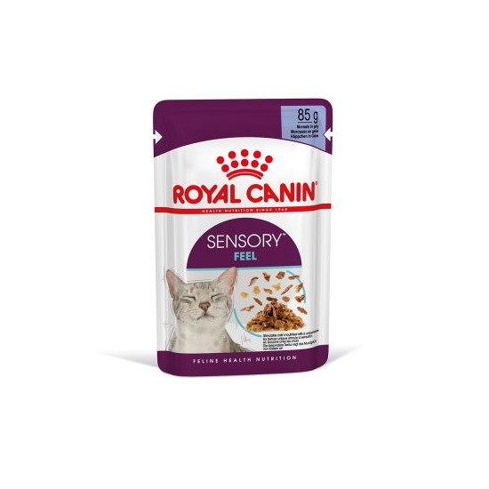 Royal Canin Alimento Húmedo para Gato Sensory  Fell Feline  Caja (15 x 85 grs)